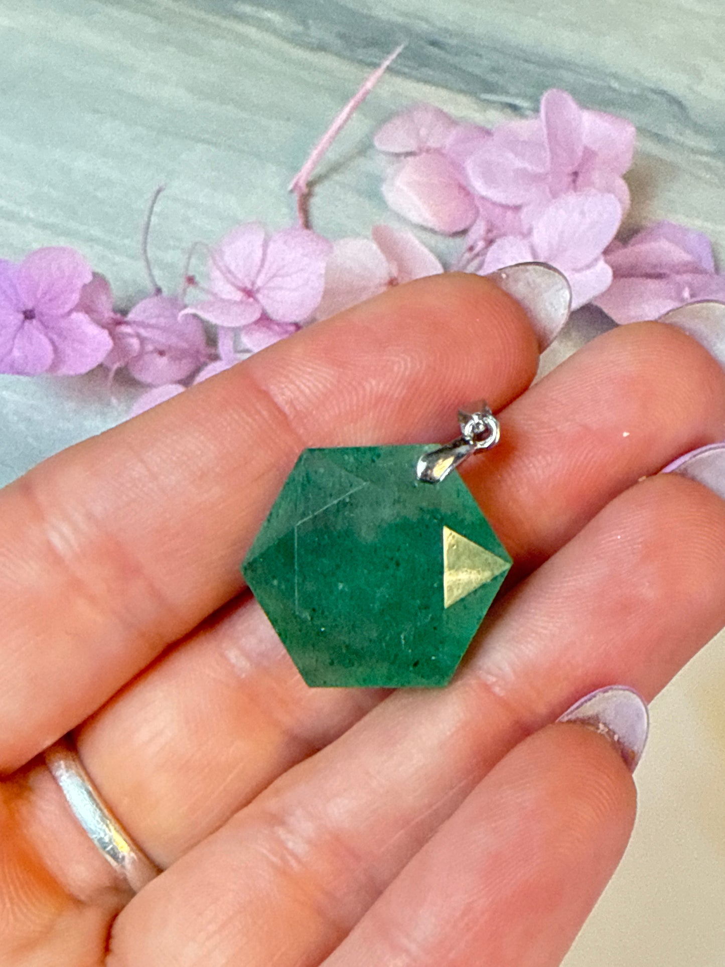 Hexagon / Star of David Sterling Pendant