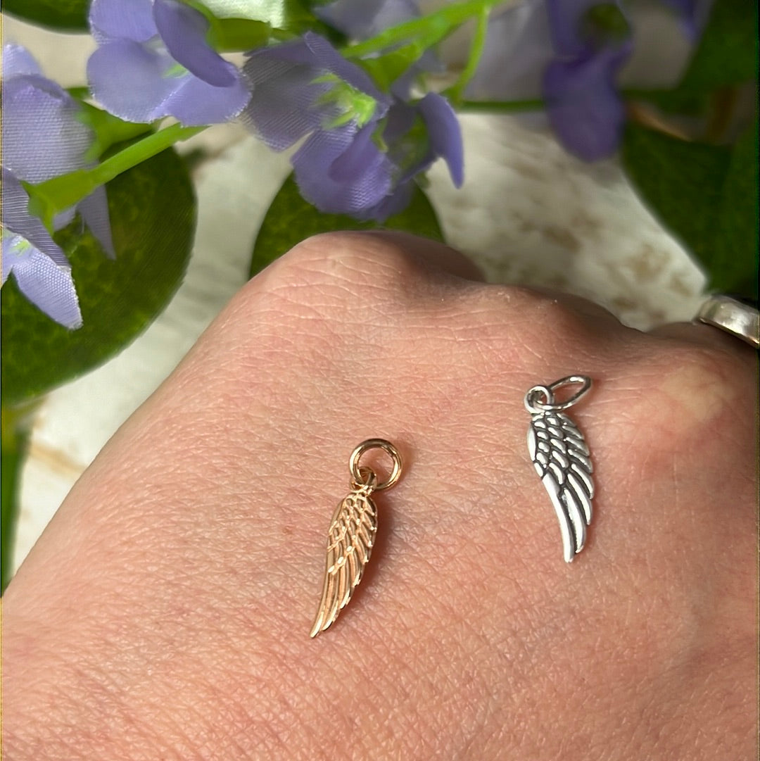 Angel Wing 925 Sterling Pendant Charm