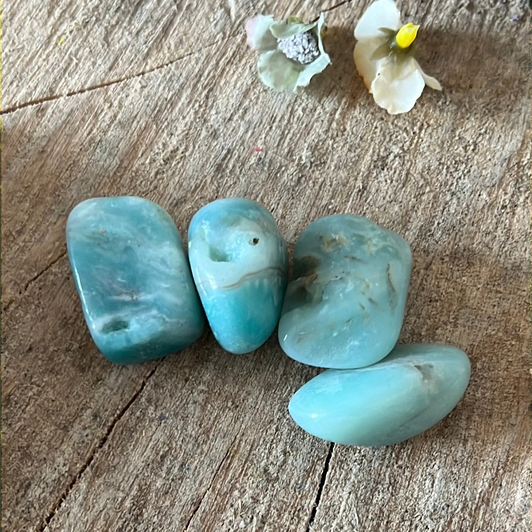 Amazonite large polished tumble tumblestone