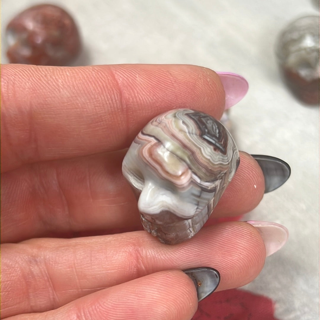 Mini Skull - Mexican Agate