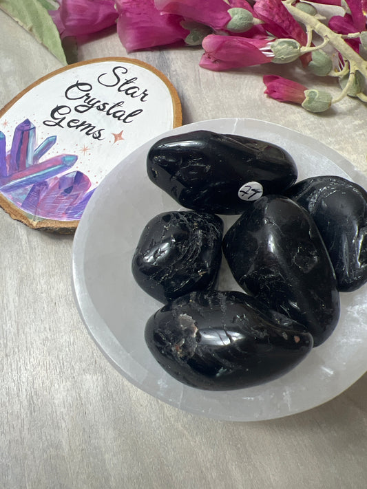 XL Black Tourmaline Tumble Tumblestone