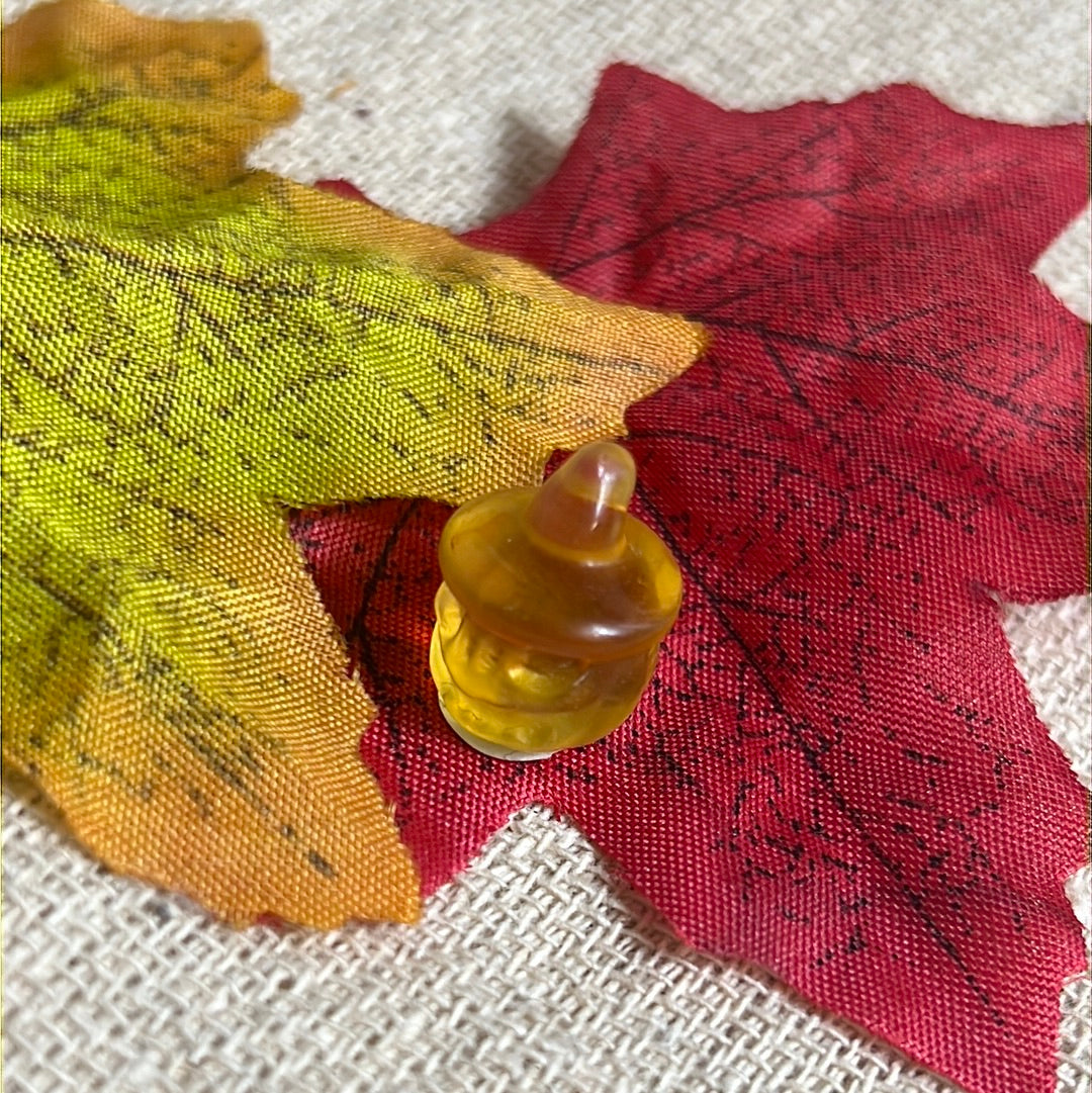 Mini Yellow Fluorite Pumpkin