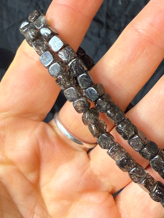 Black Quartz Rutile Bracelet