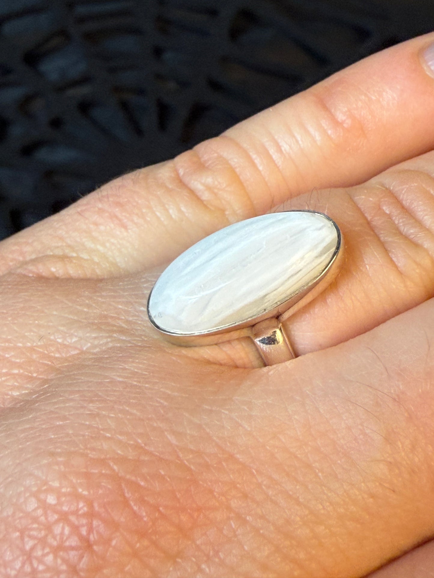 Scolecite 925 Ring - Size M