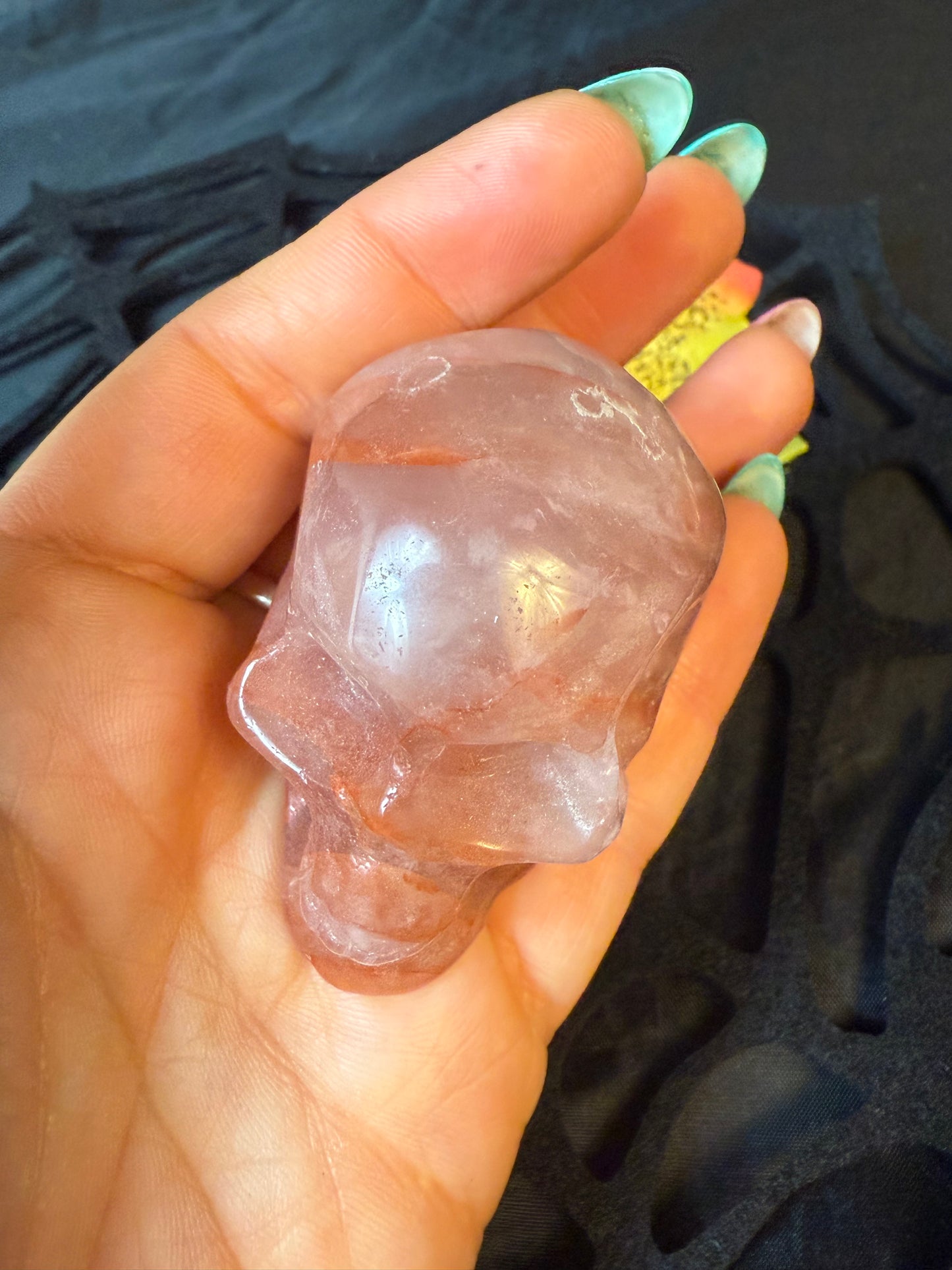 Fire Quartz Skull