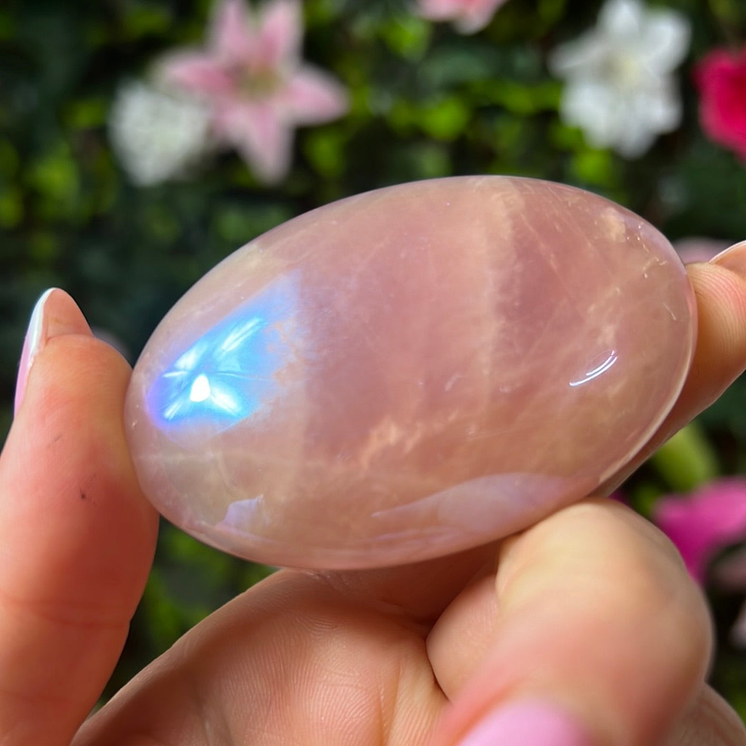 Aura Rose Quartz Palm