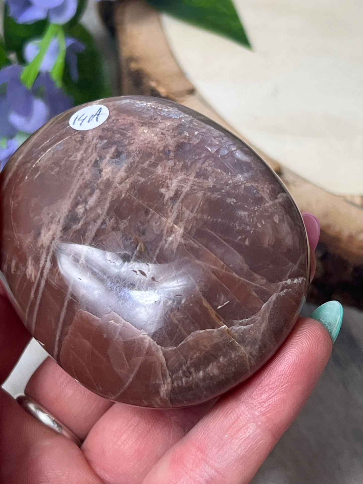 Peach Moonstone XL Palm