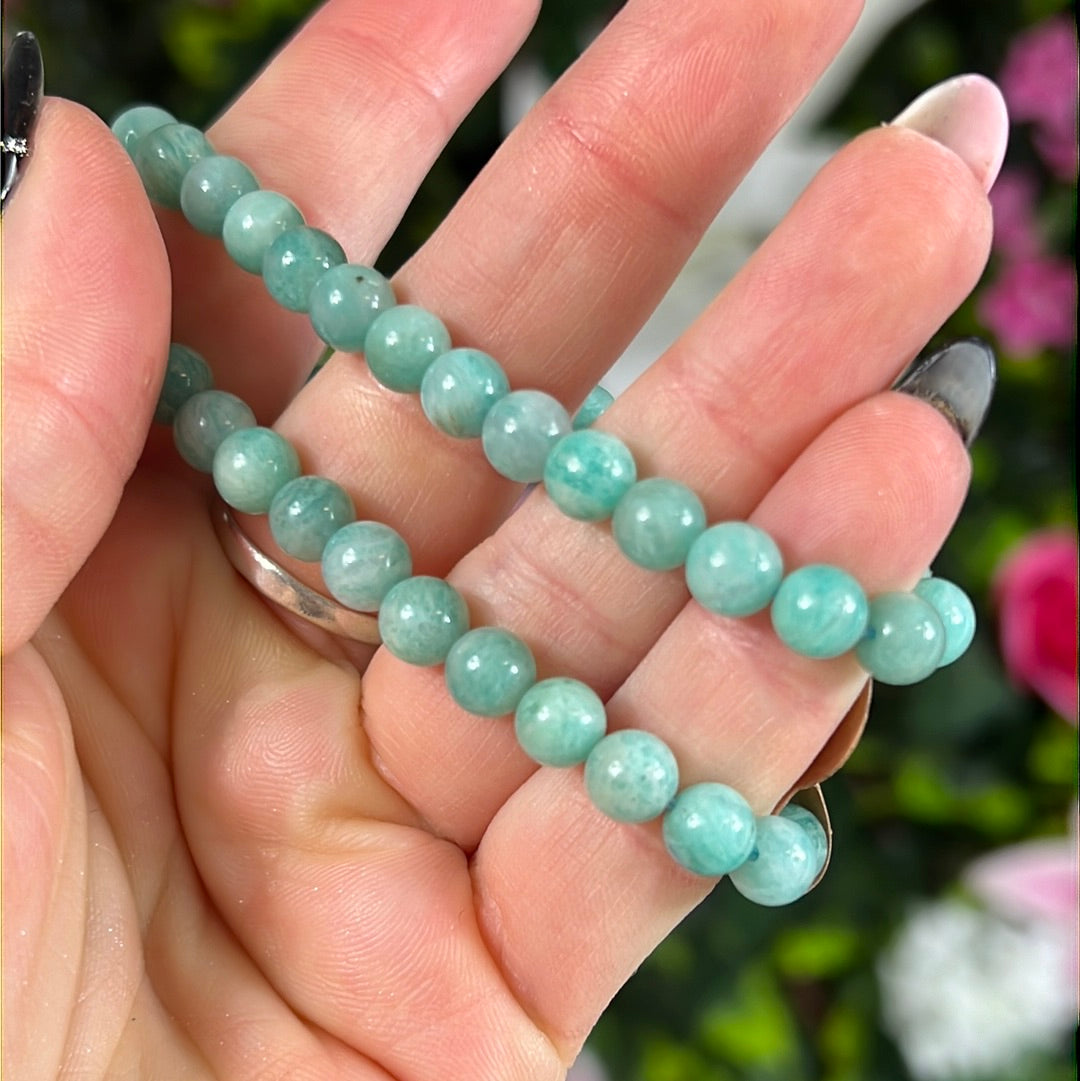 Amazonite Bead Bracelet - A Grade