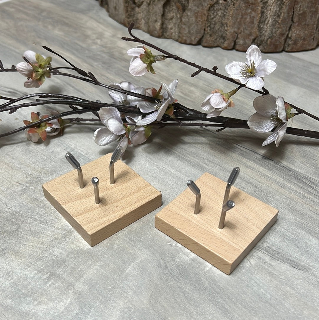 Wood Specimen Sphere Display Stand