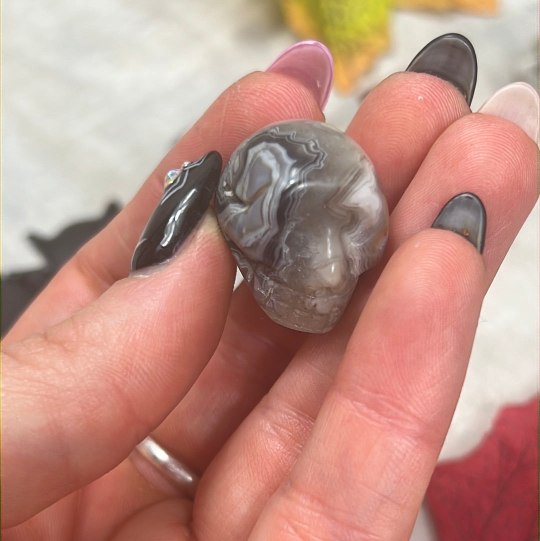 Mini Skull - Mexican Agate