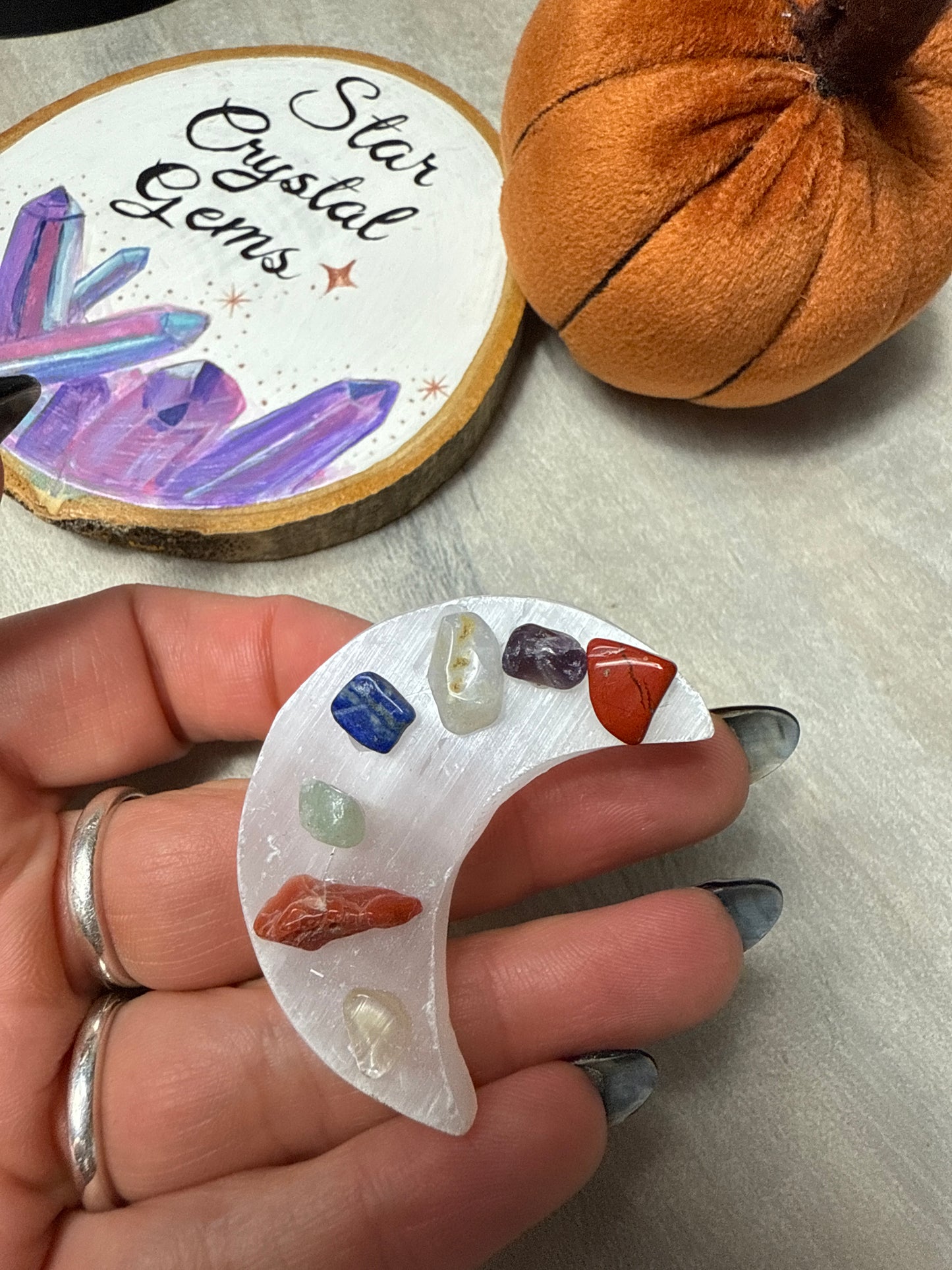Chakra Selenite Moon
