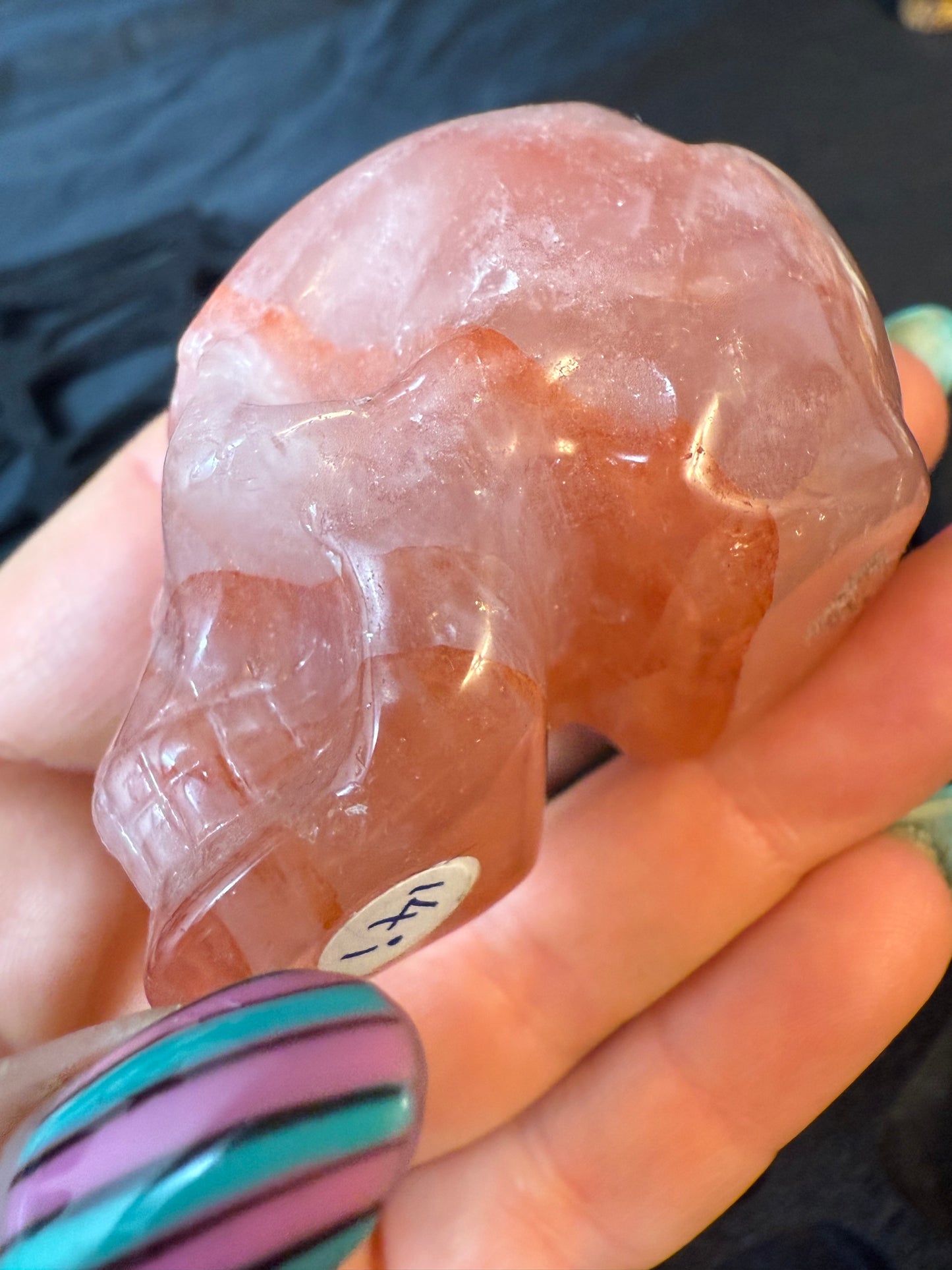Fire Quartz Skull