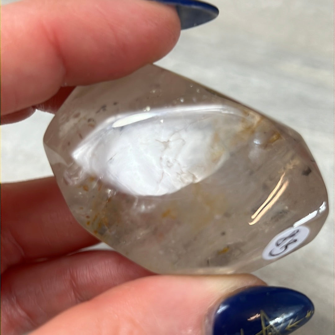 Pyrite in Quartz Freeform Polished Specimen