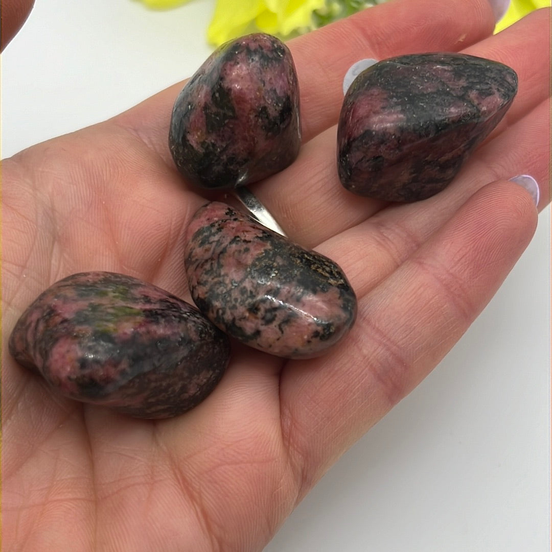 Rhodonite Tumble polished tumblestone