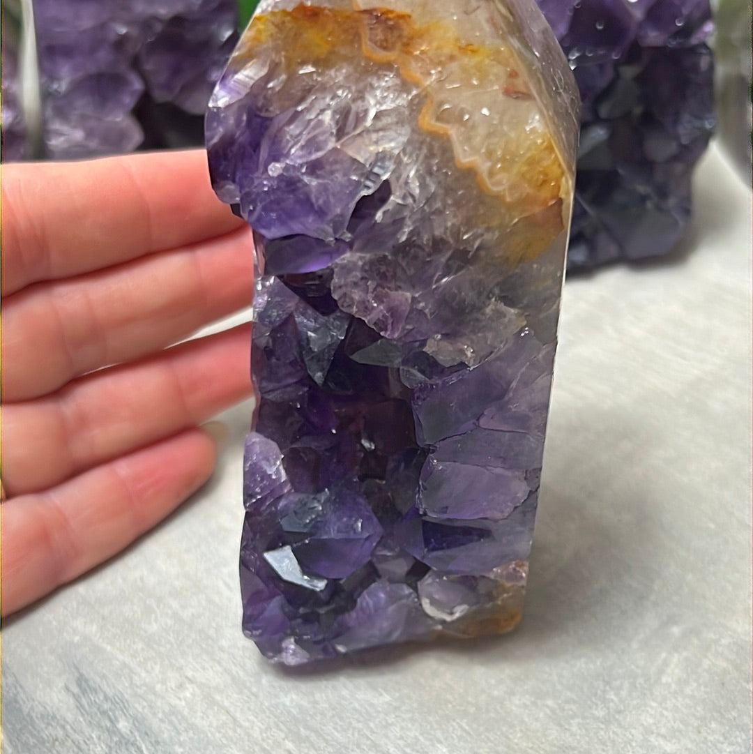 A Amethyst Agate Tower Points