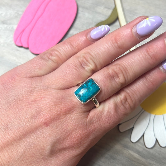 Malacolla 925 Sterling Silver Ring - Size R 1/2 - S