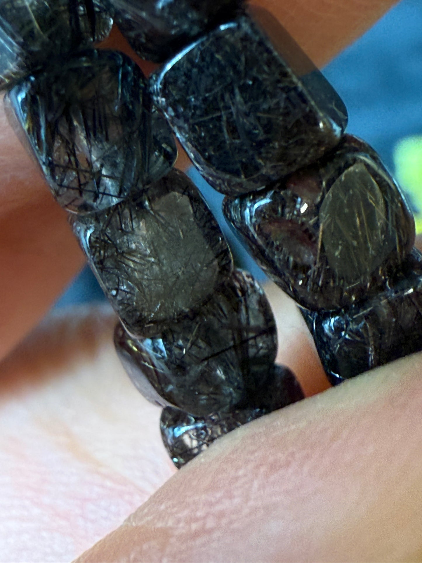 Black Quartz Rutile Bracelet