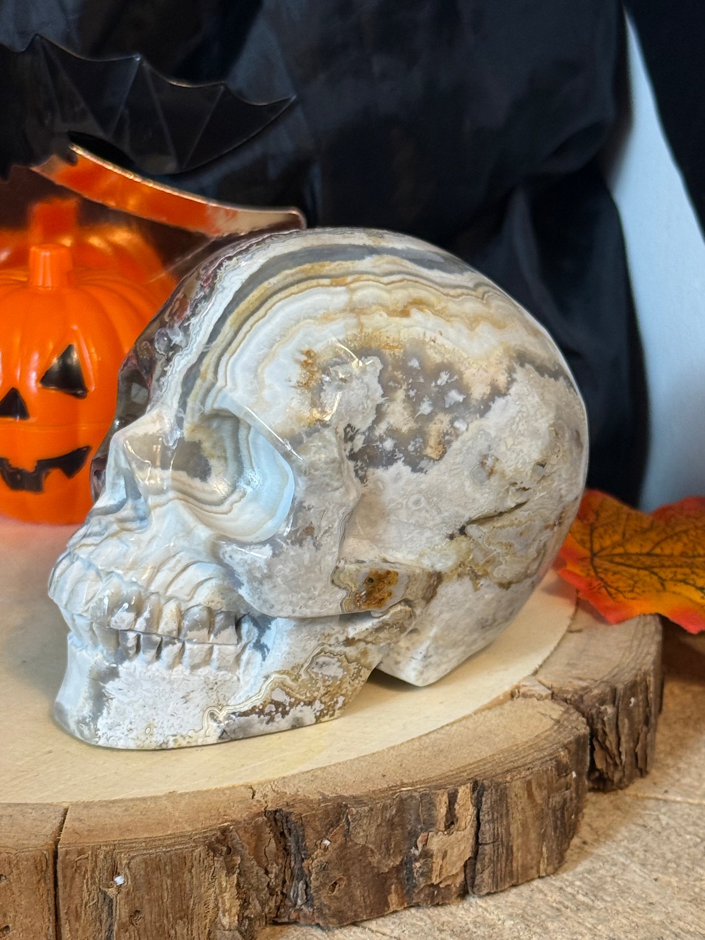 Mexican Agate Skull