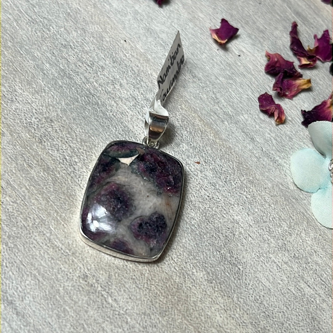 Namibian Tourmaline 925 Sterling Silver Pendant