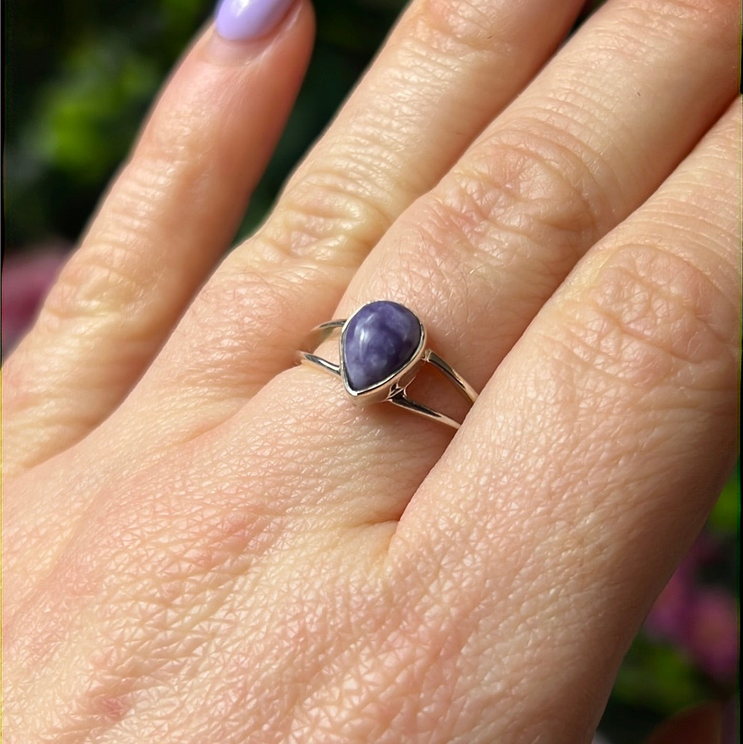 Tiffany stone 925 Silver Ring -  Size O