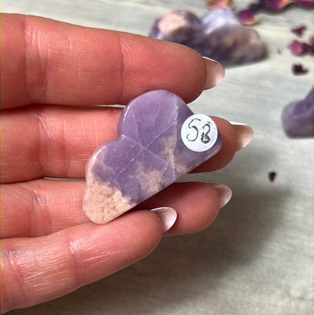 Lepidolite with stillbite Cloud