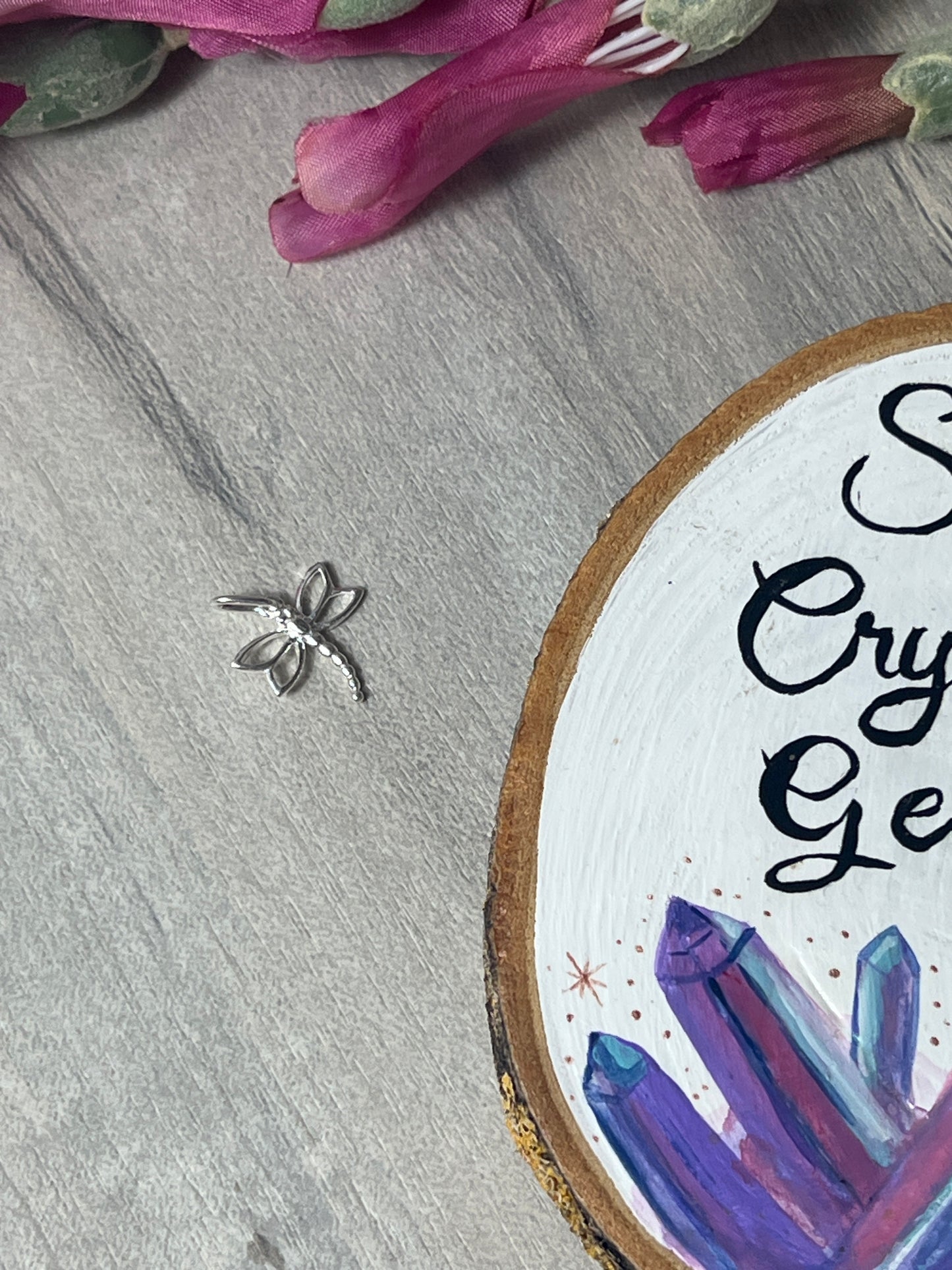 Dragonfly 925 Sterling Silver Pendant Charm