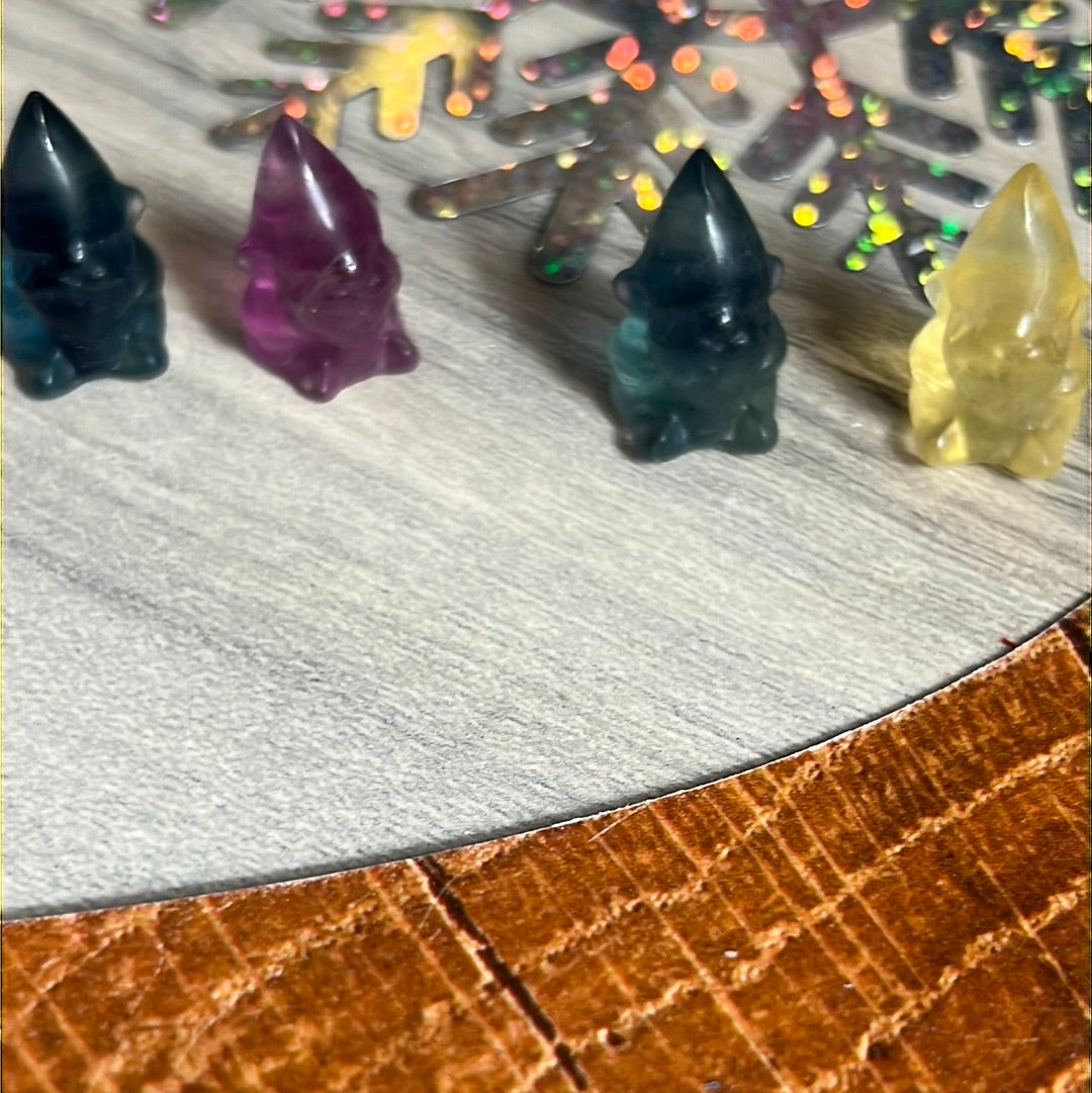Mini Fluorite gnome