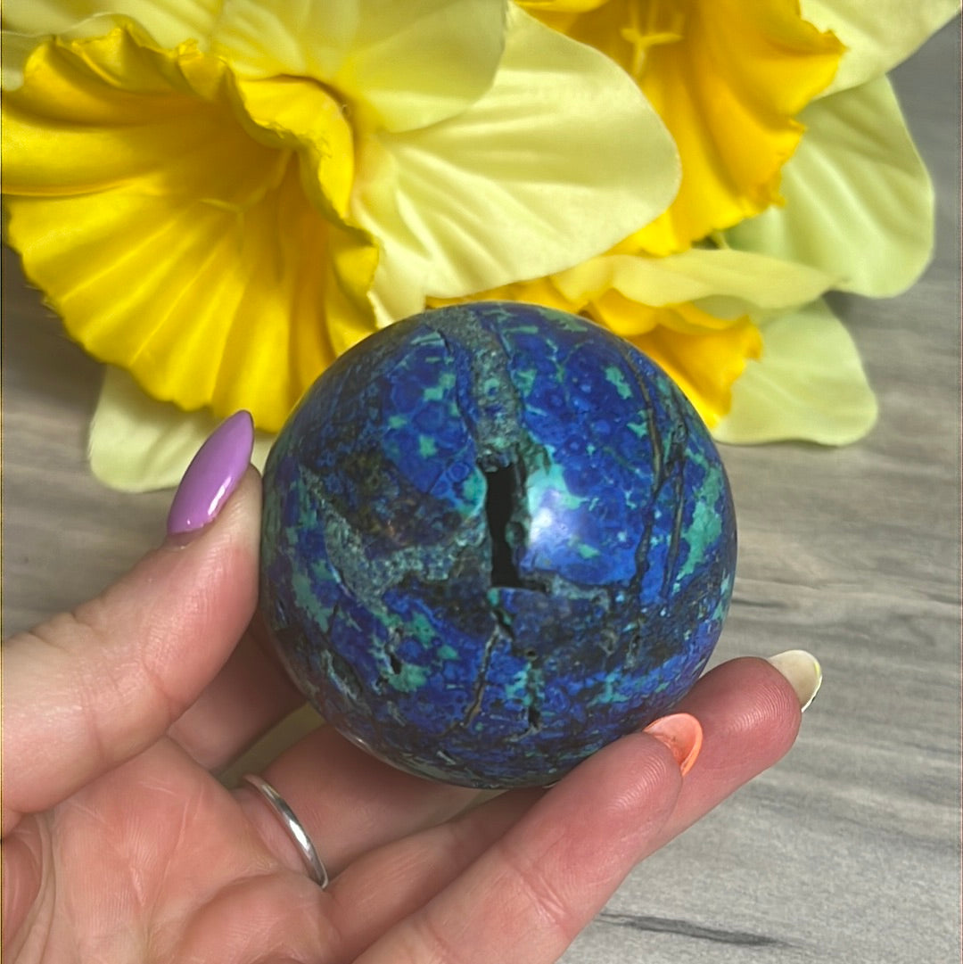 Azurite Sphere - Rare AA grade