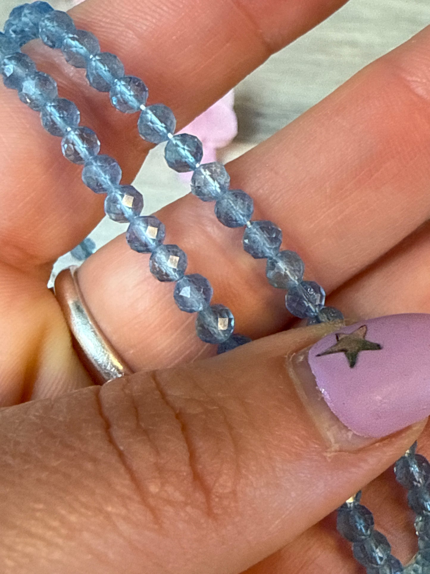 Aquamarine facet bracelet - A grade