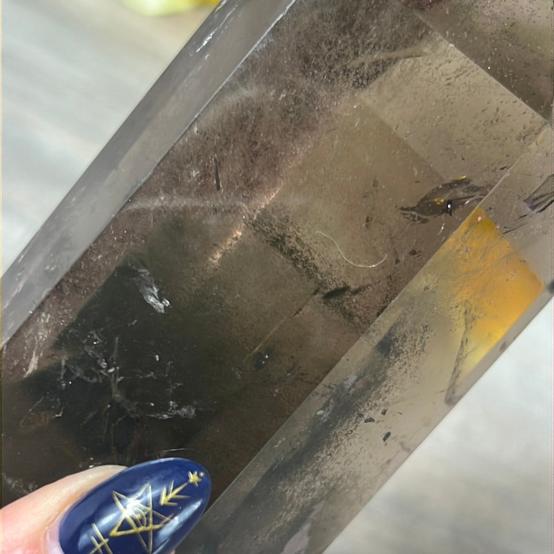 Smoky Quartz Point Wand