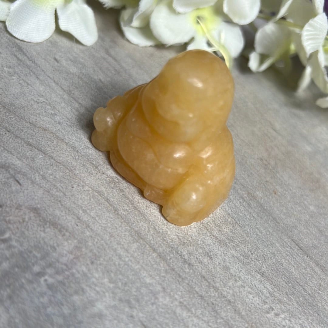 Orange Calcite Buddha