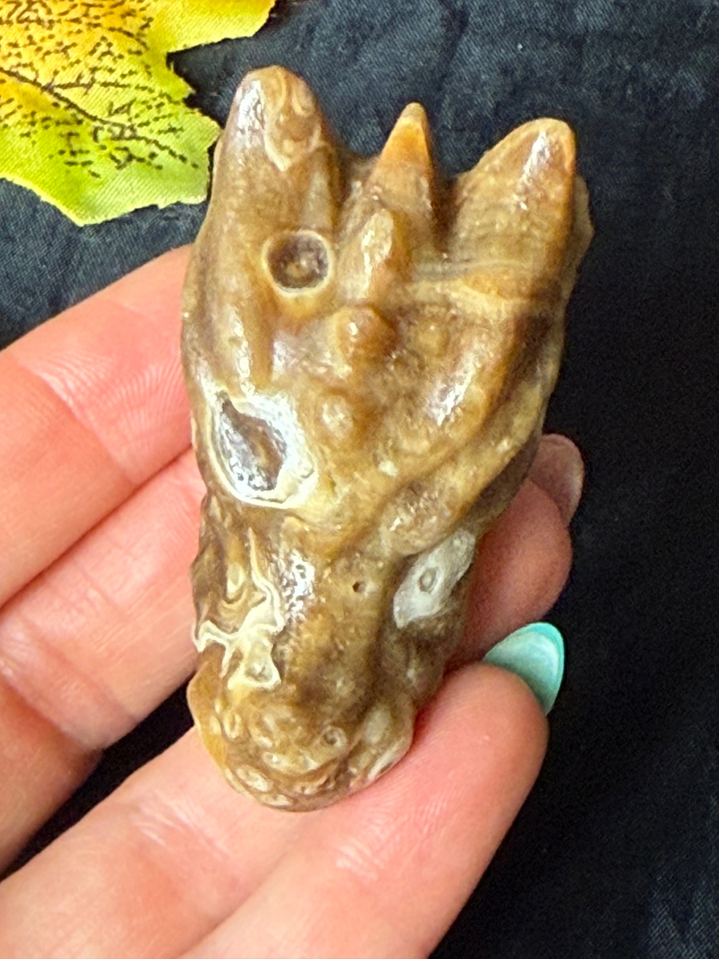 Honey Calcite Dragon