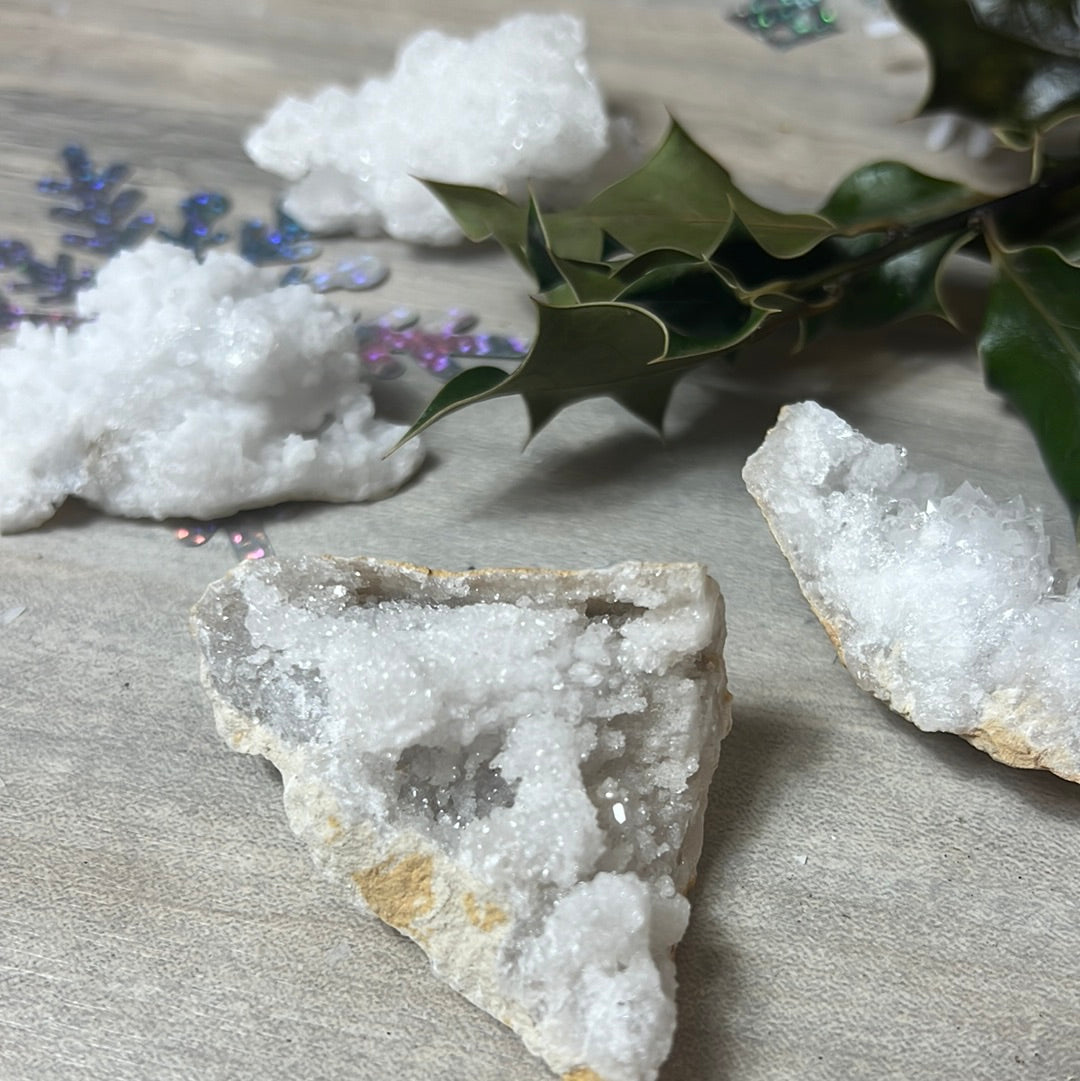 Snow Quartz Druzy specimen