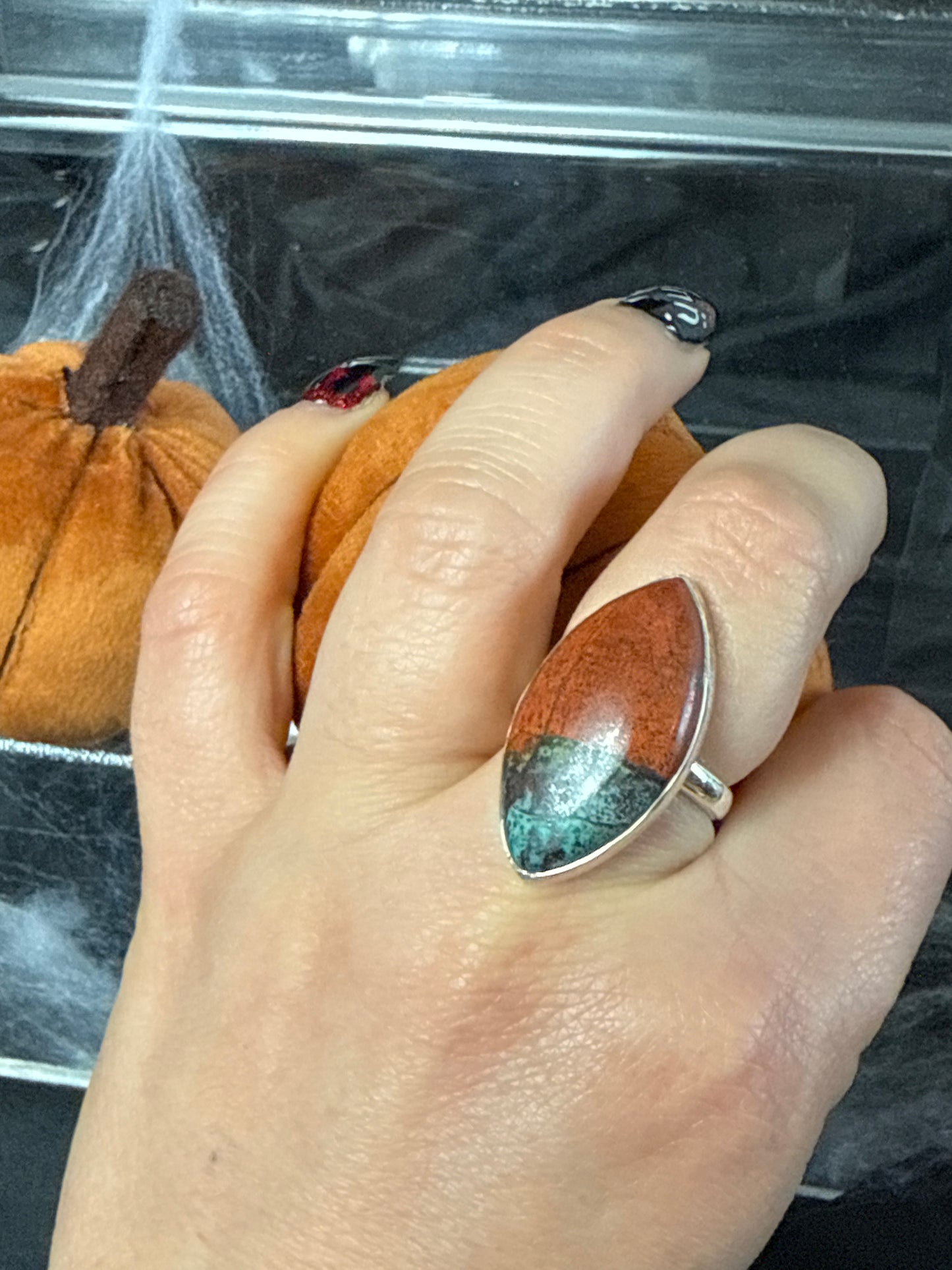 Sorona Sunrise 925 Sterling Silver Ring - Size L 1/2 - M