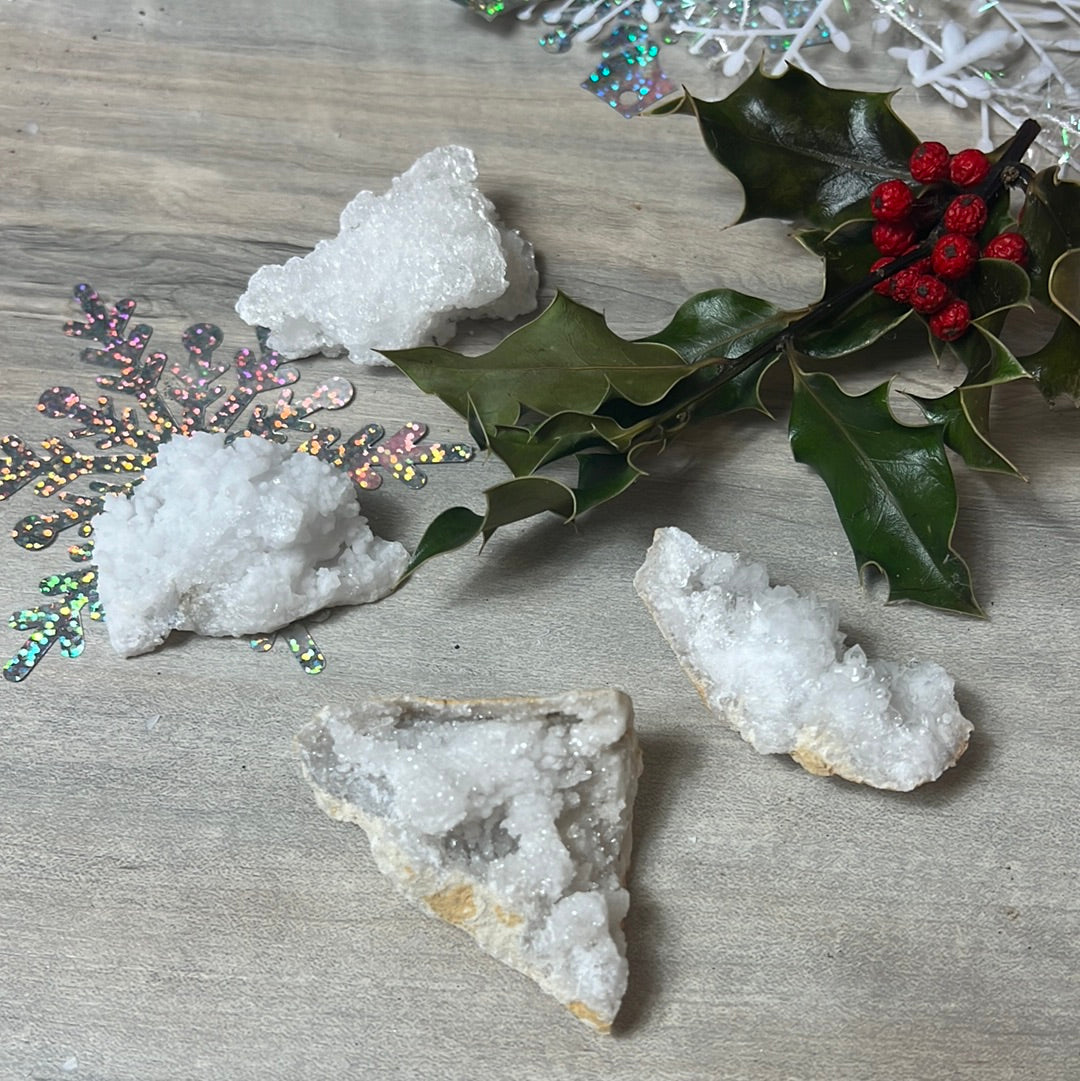 Snow Quartz Druzy specimen