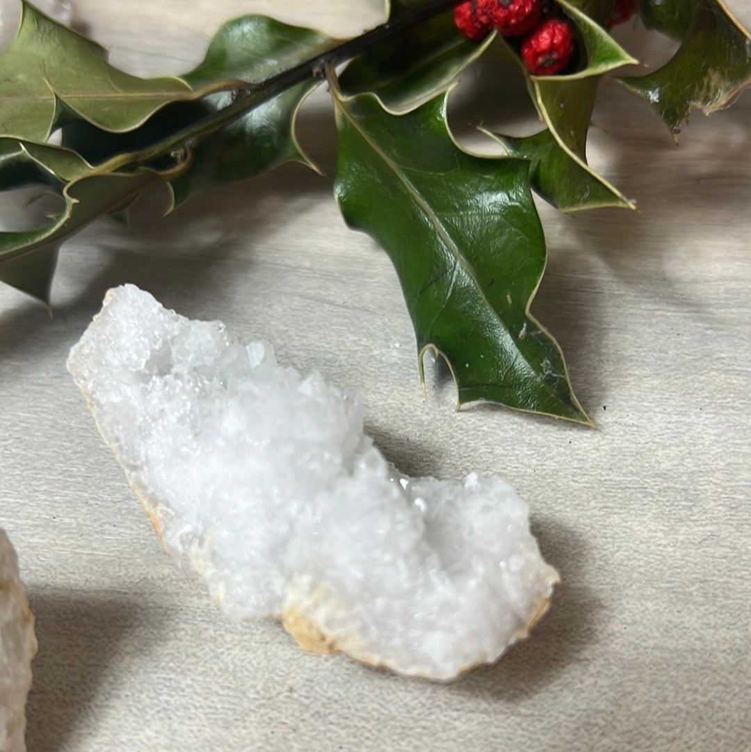 Snow Quartz Druzy specimen