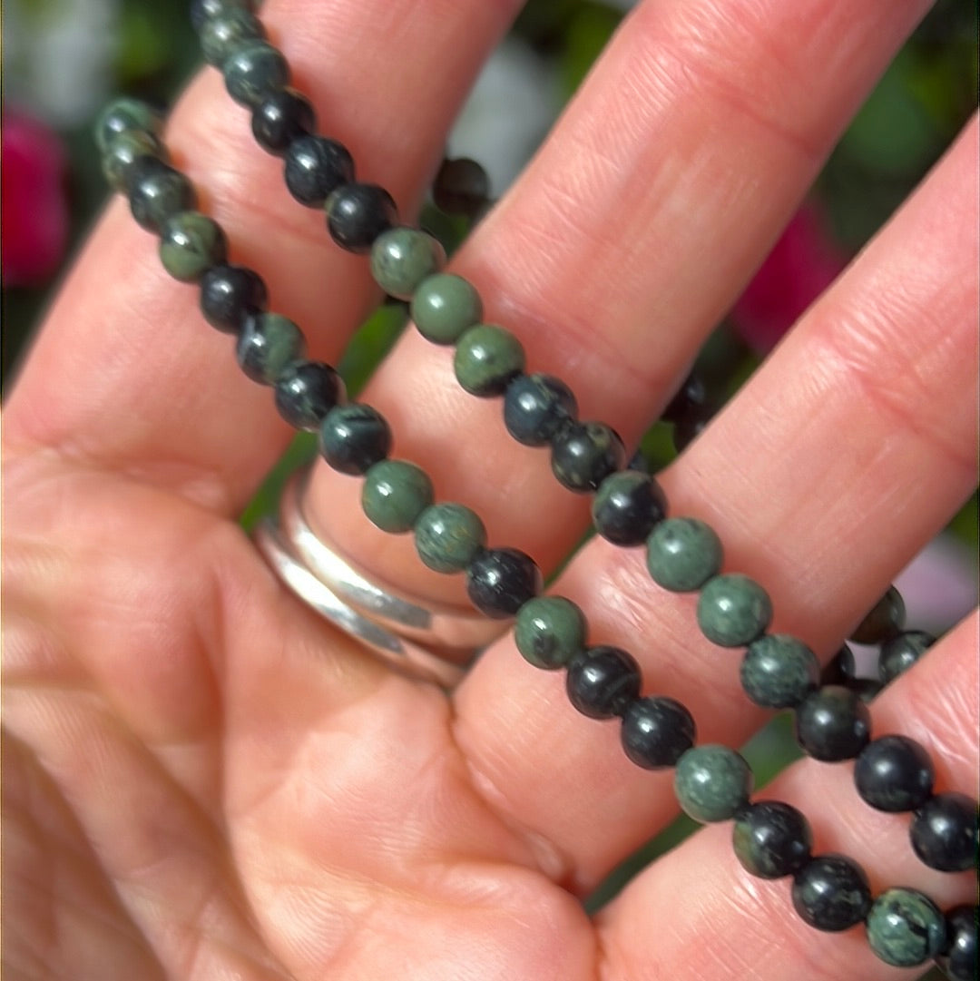 4mm Kambaba Jasper Bead Bracelet