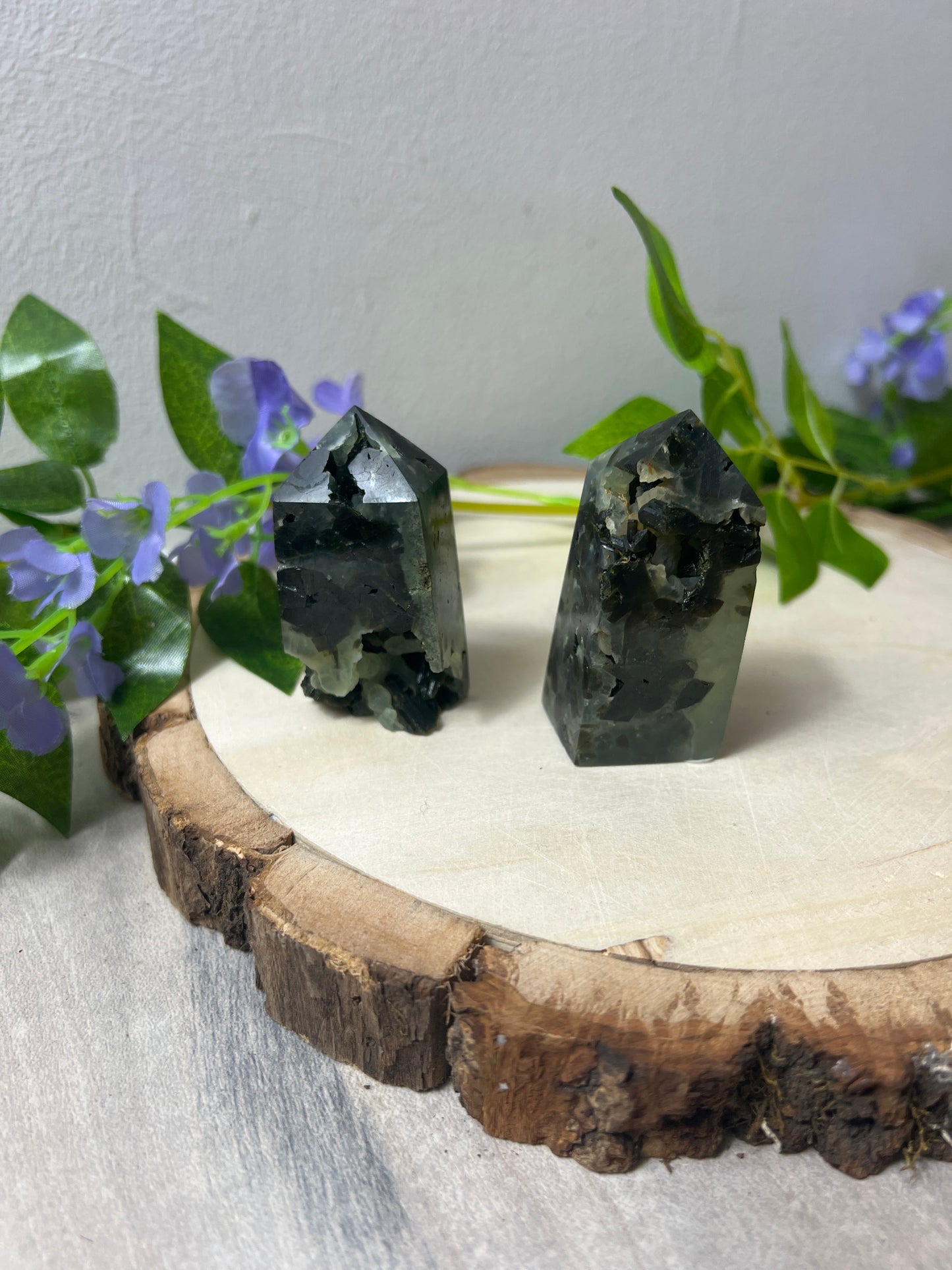 Druzy Prehnite Tower
