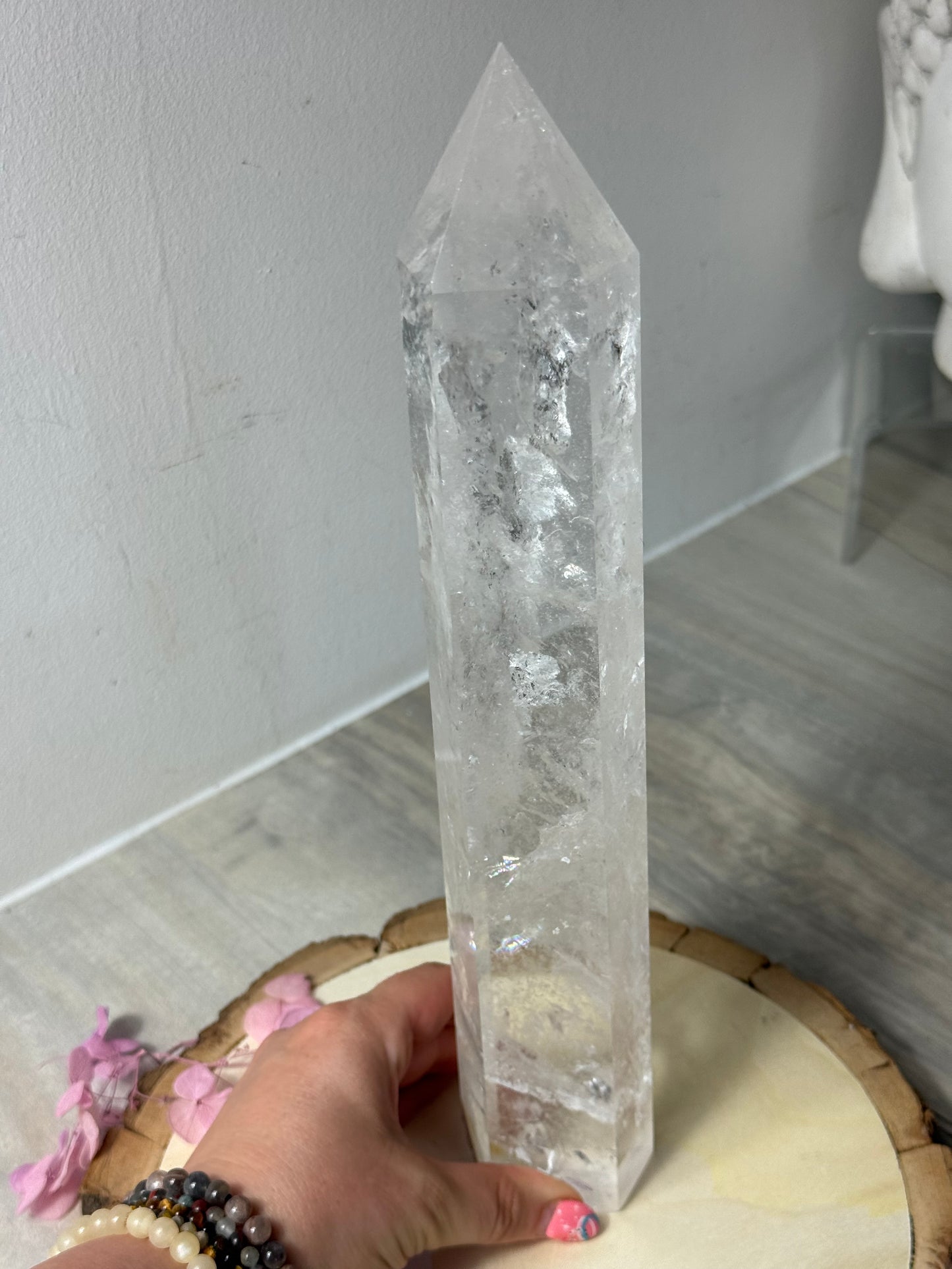 Large Clear Quartz Tower Point