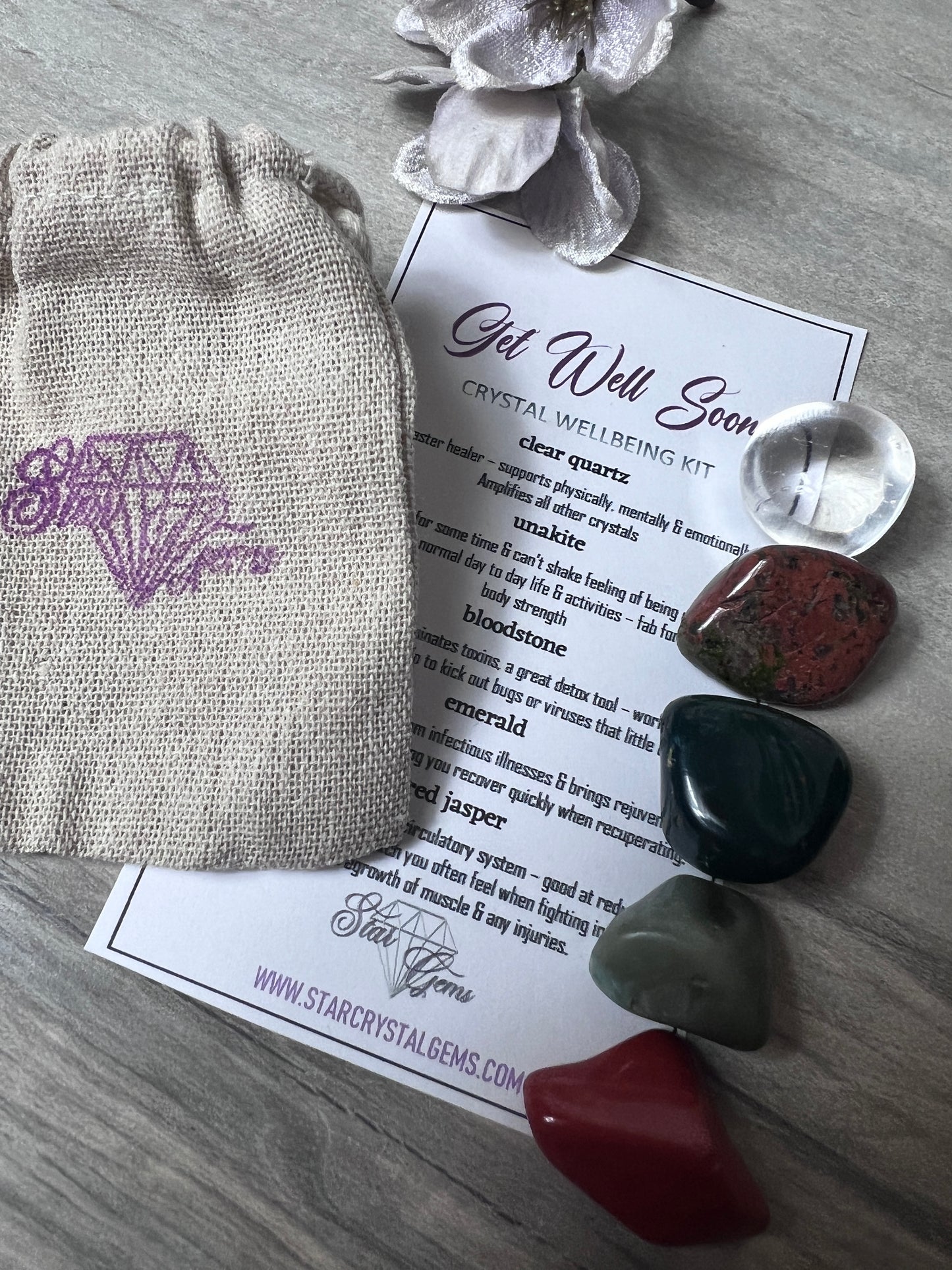 Starcrystalgems - Get Well Soon - Tumblestone Kit