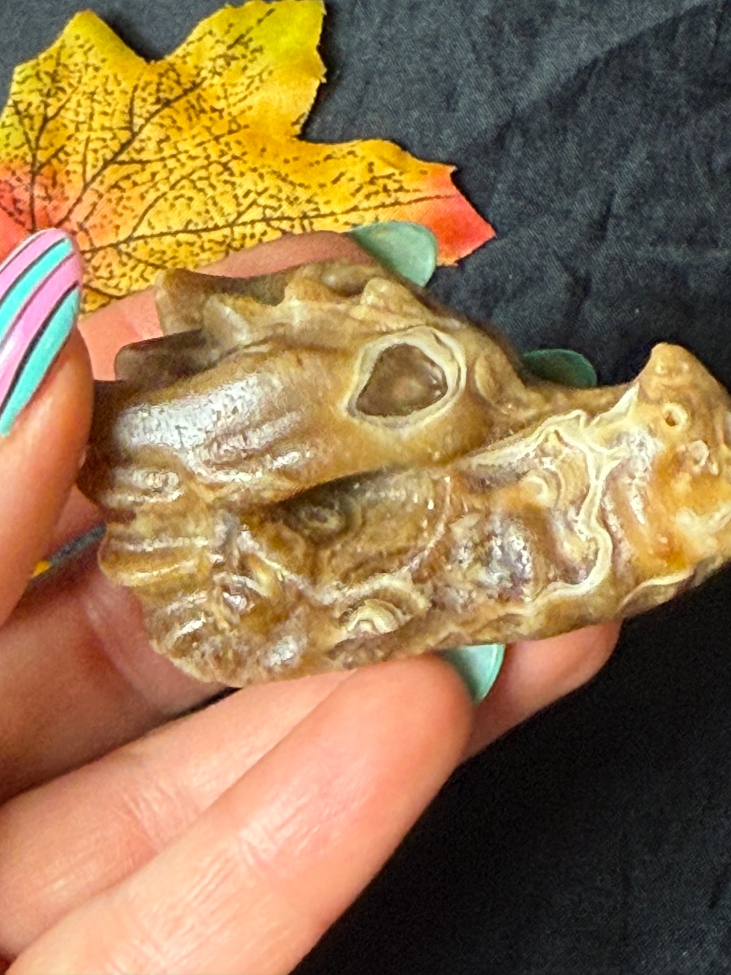 Honey Calcite Dragon