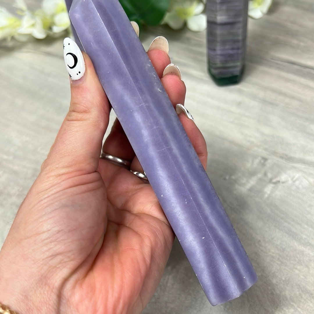Sagentic Fluorite Purple Tower Points