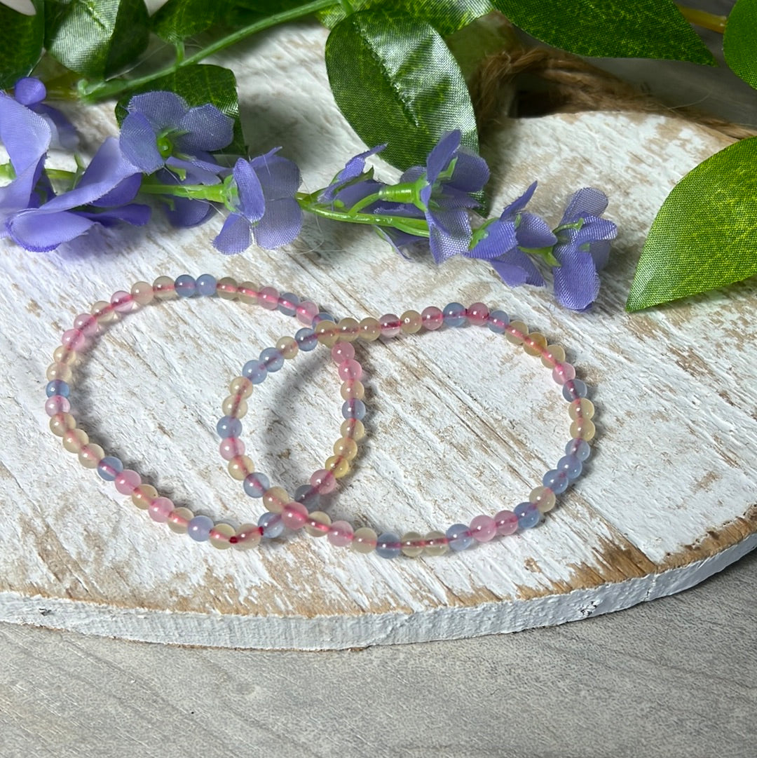 4mm Morganite Bead Bracelet