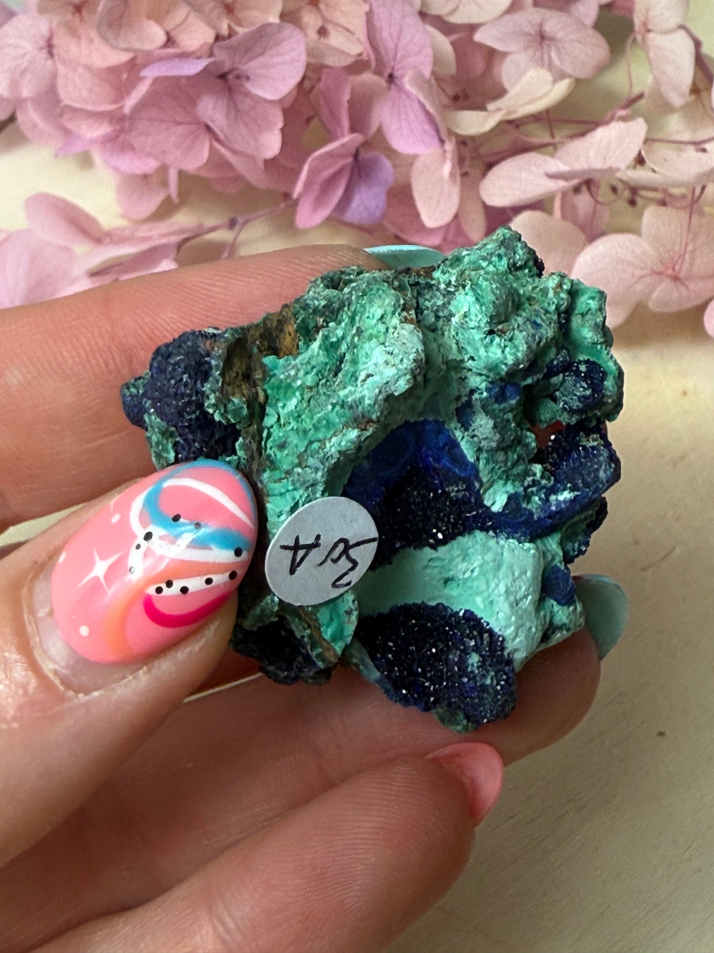 Azurite Specimen Chunk with Malachite