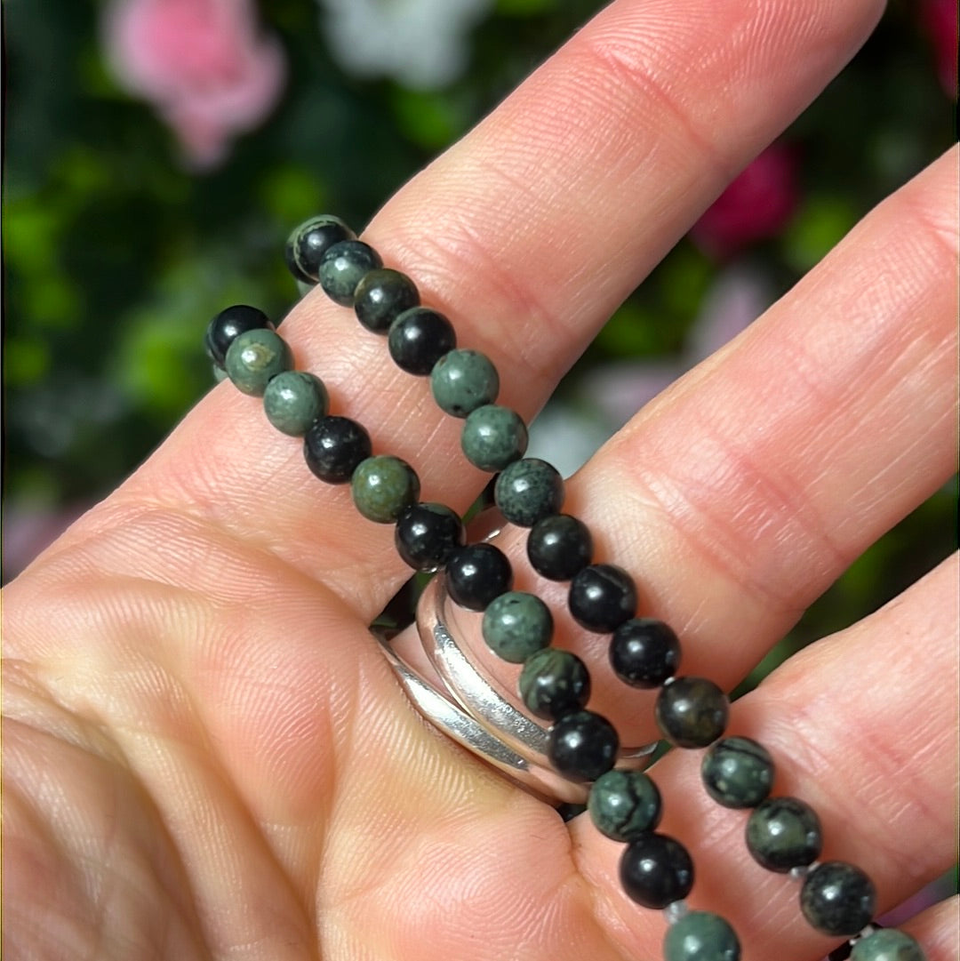 4mm Kambaba Jasper Bead Bracelet