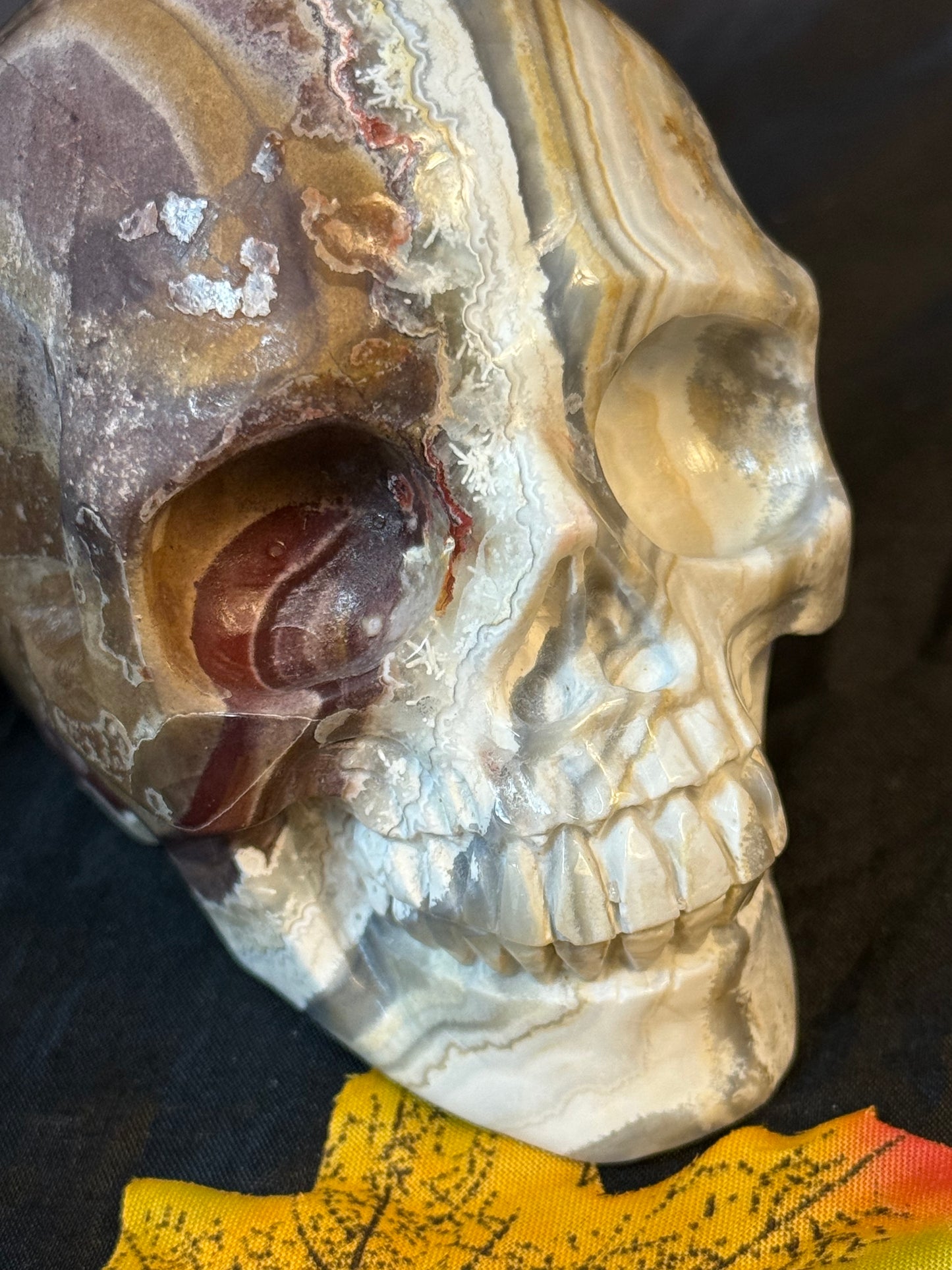 Mexican Agate Skull