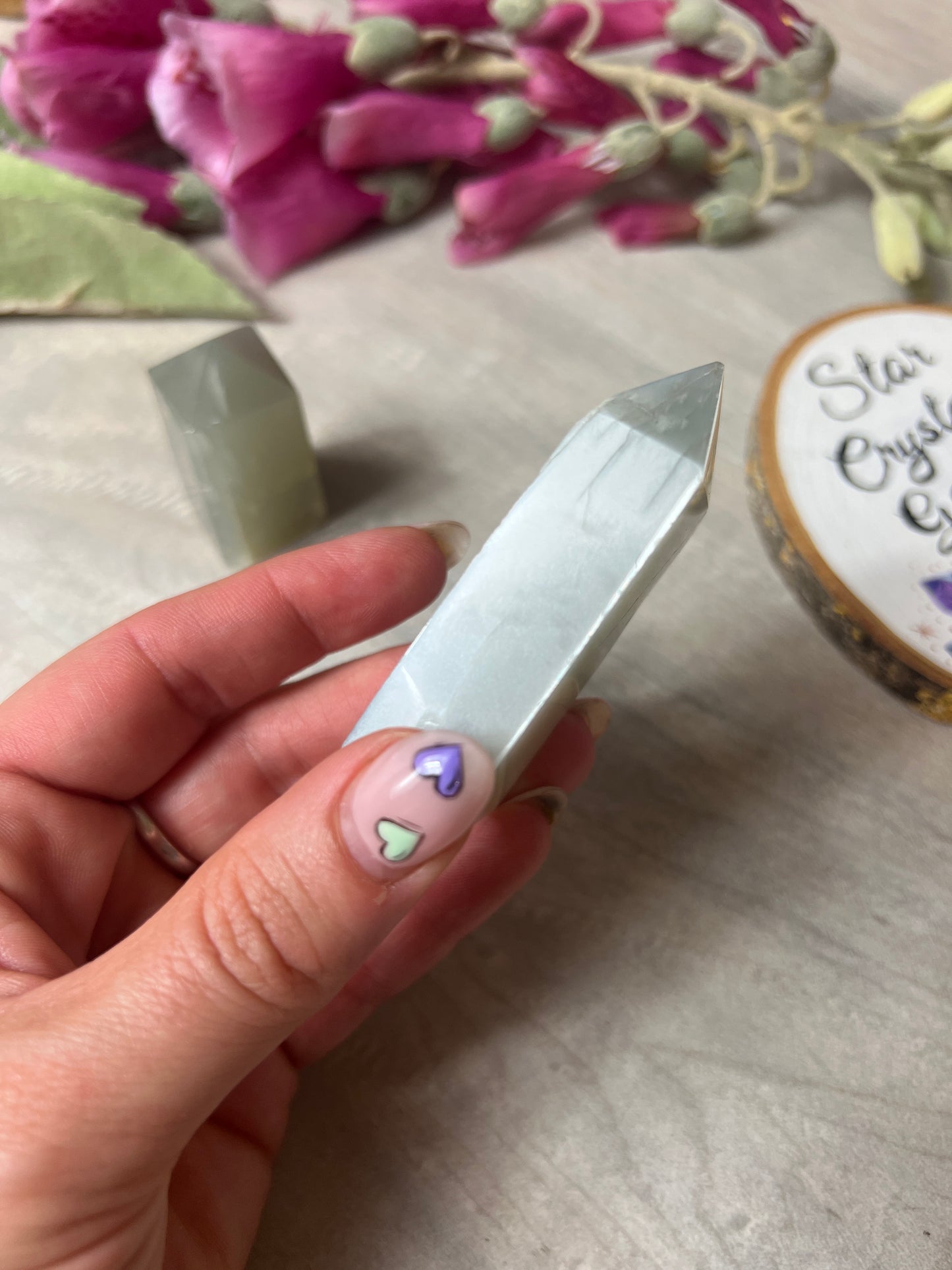 Sage Green Moonstone tower point