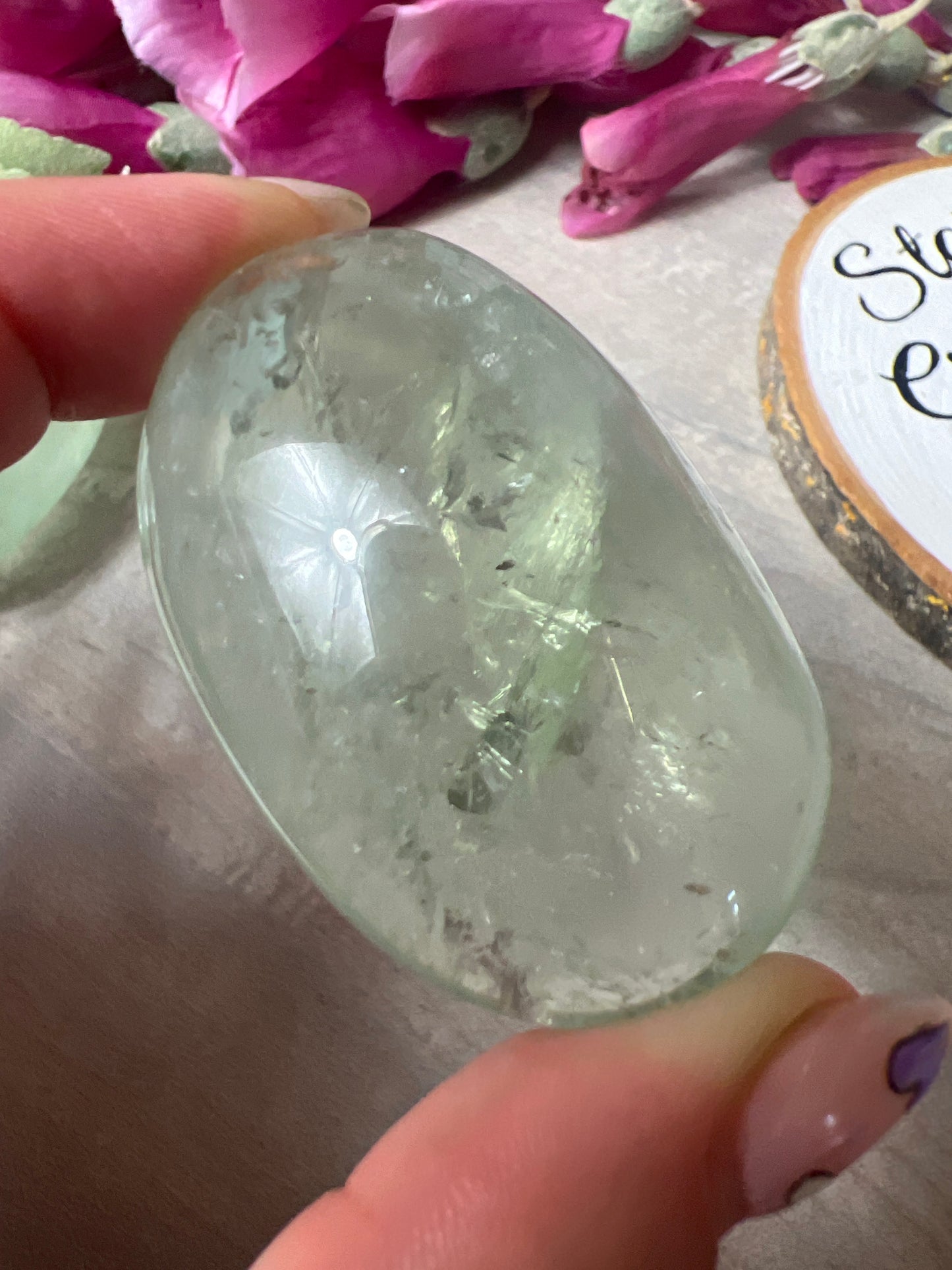 Prasolite Green Amethyst Palm