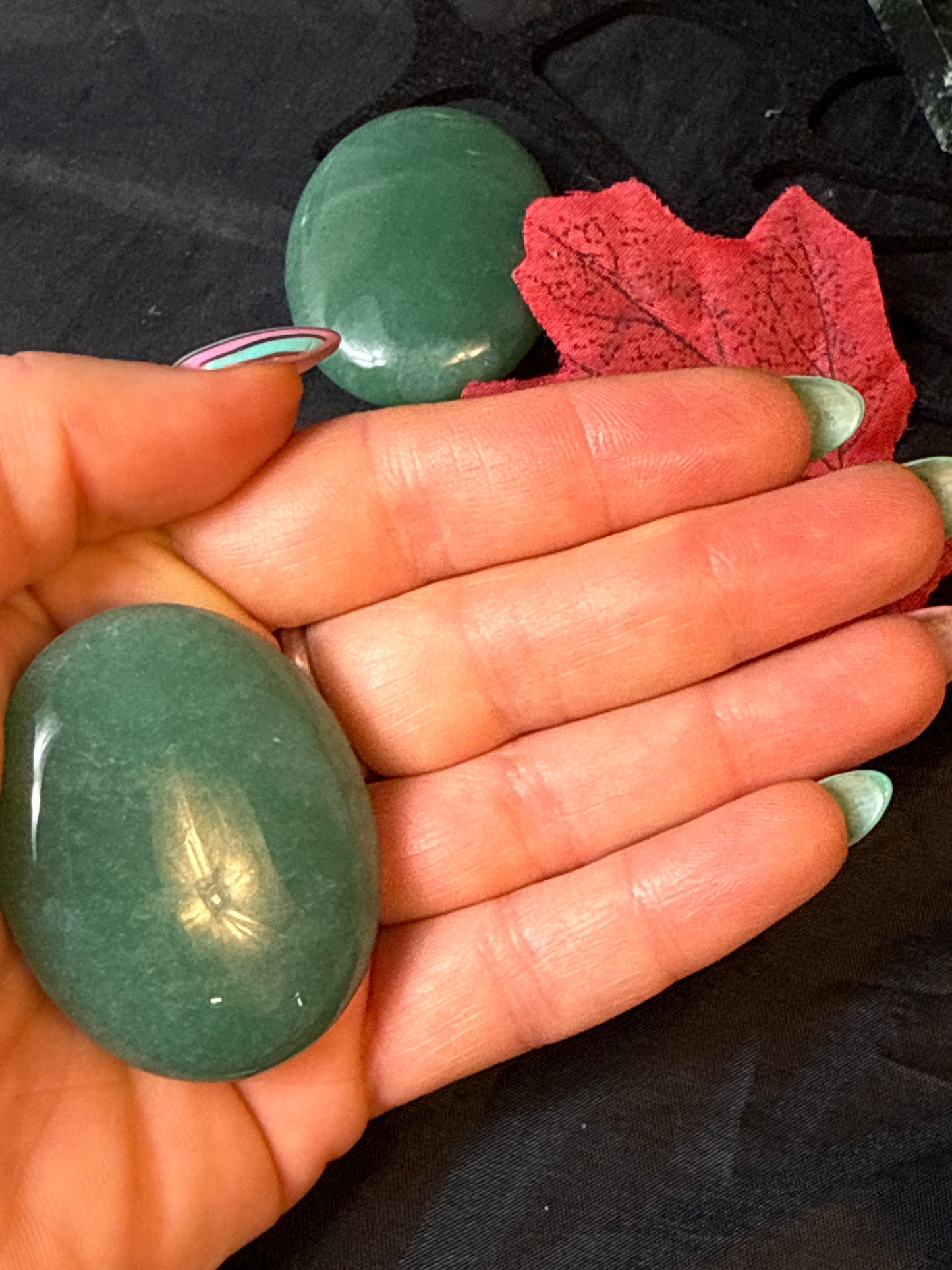 Green Aventurine Palm
