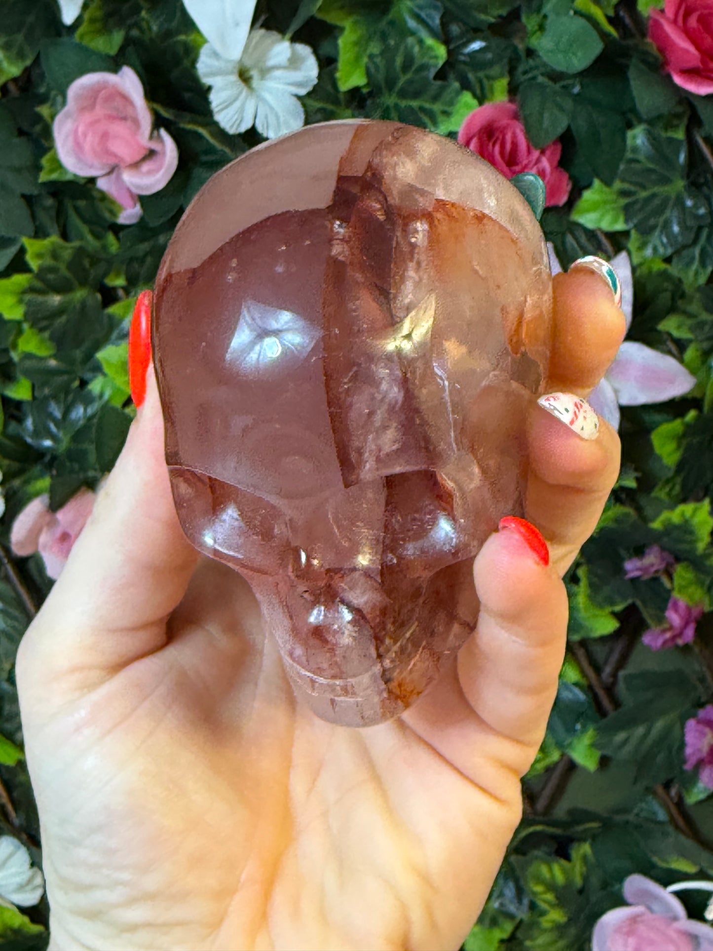 Fire Quartz Skull
